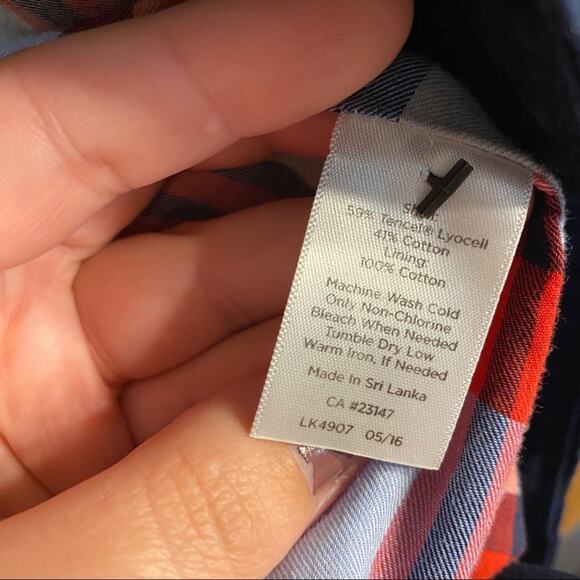 Talbots Button Down Navy Blue Blazer Jacket Women's Size 6 Tencel Lyocell Cotton - Picture 5 of 6